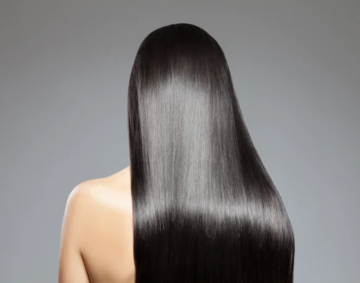 Progressiva — cabelo liso e brilhoso
